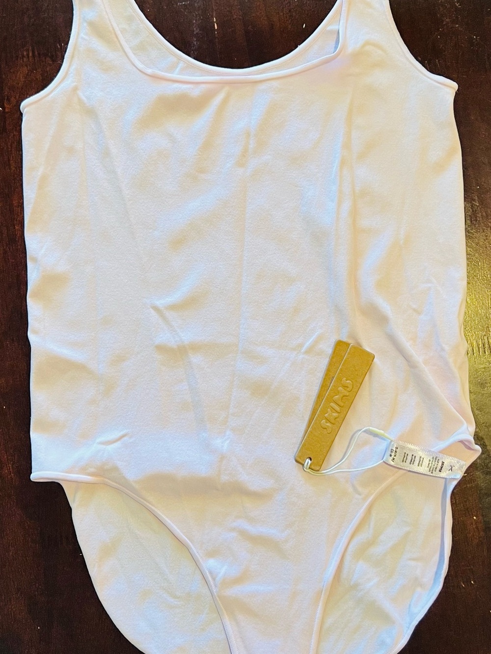 SKIMS Pale Pink Scoop-Neck Bodysuit
